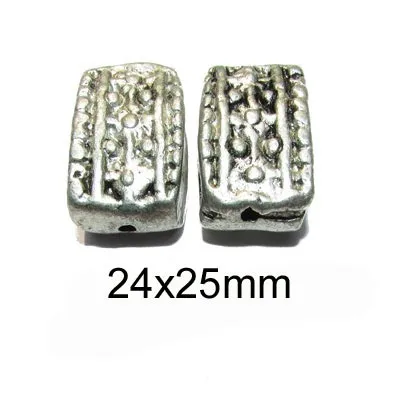 10 Pcs Pack, Approx Size Medium aluminium bead, Size 24x25mm