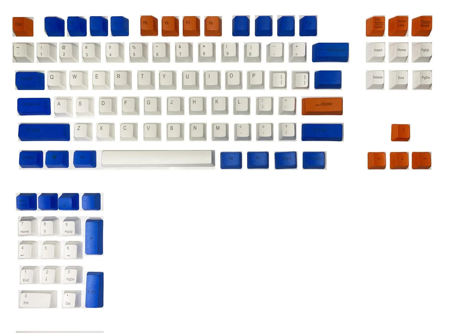 104 Doubleshot OEM PBT Keycaps (Trico) (PBT3-22)