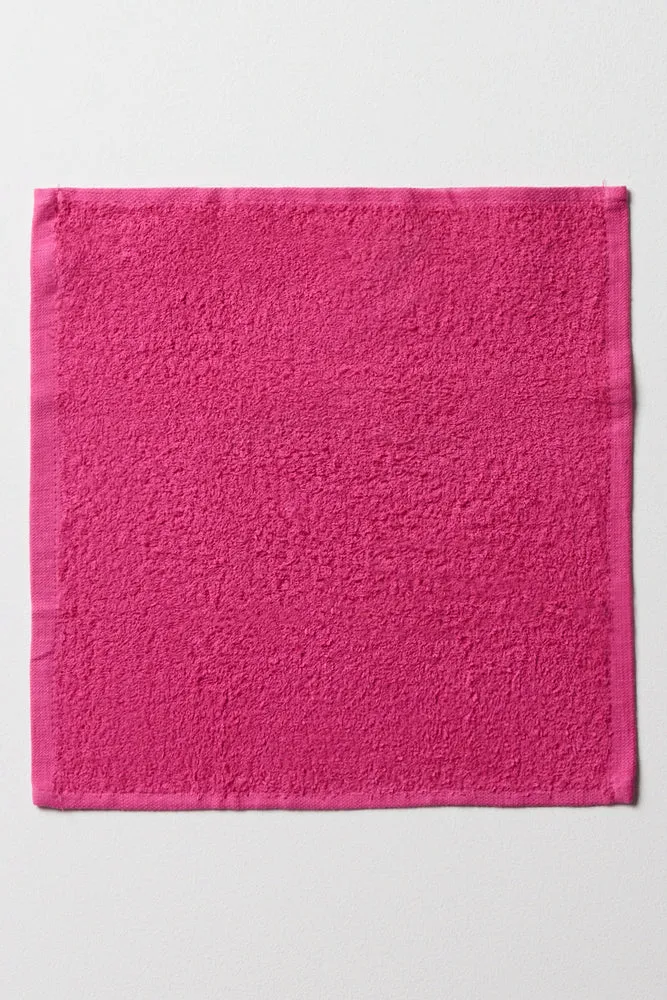 3 Pack Face Cloths Pink