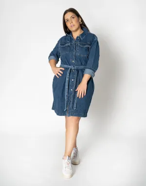 Above Knee Denim Dress