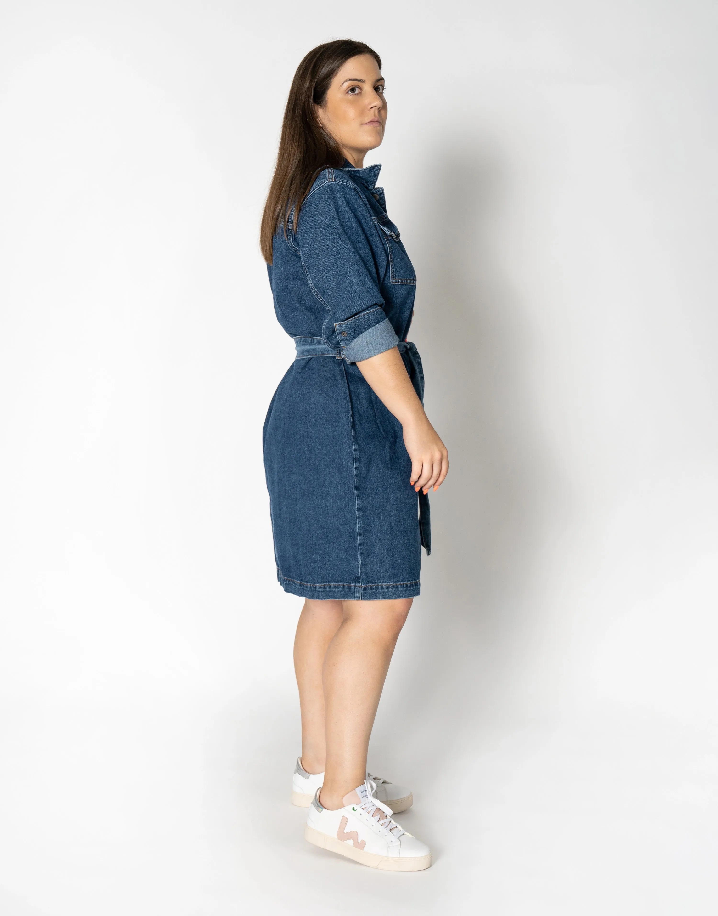 Above Knee Denim Dress