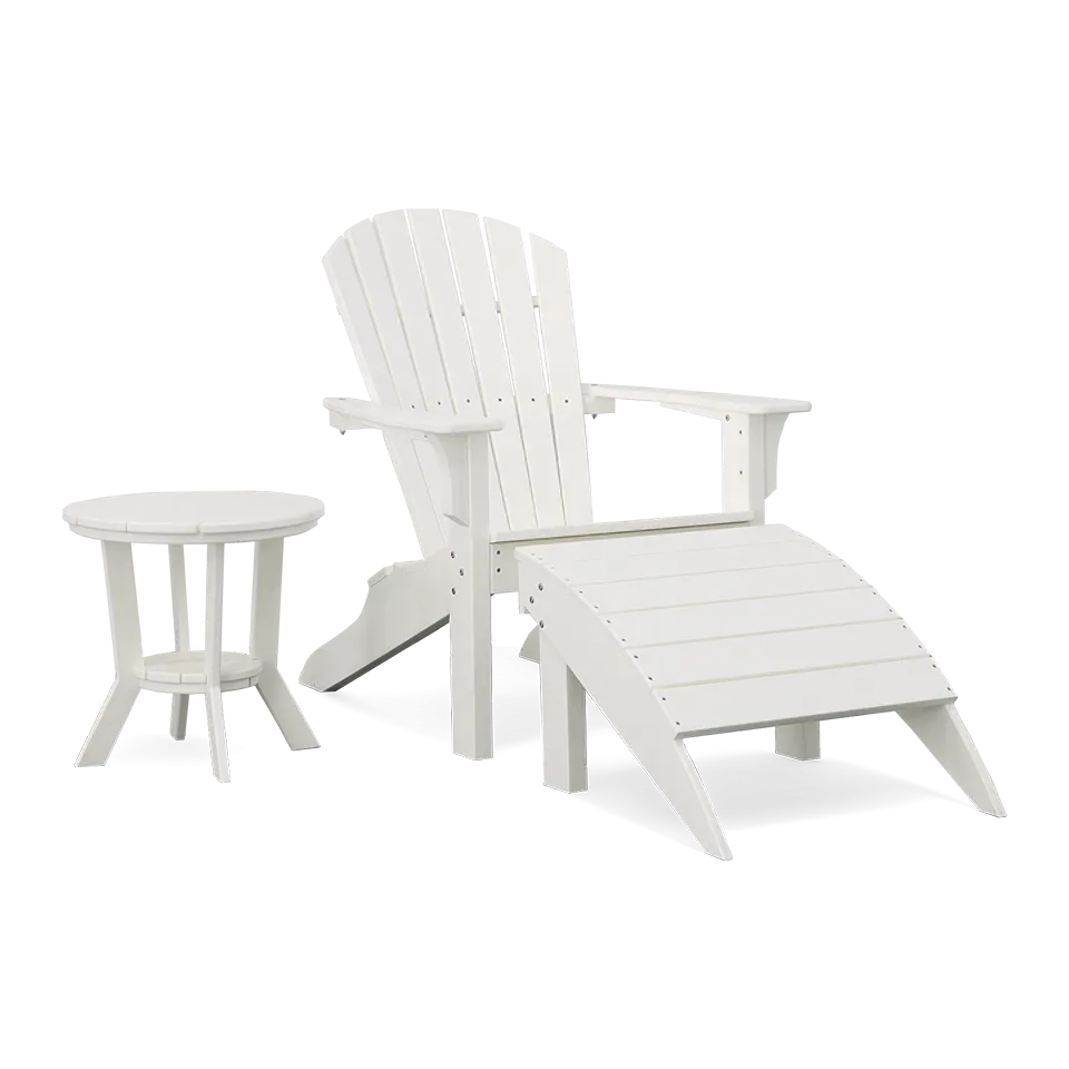 ADIRONDACK OTTOMAN, WHITE