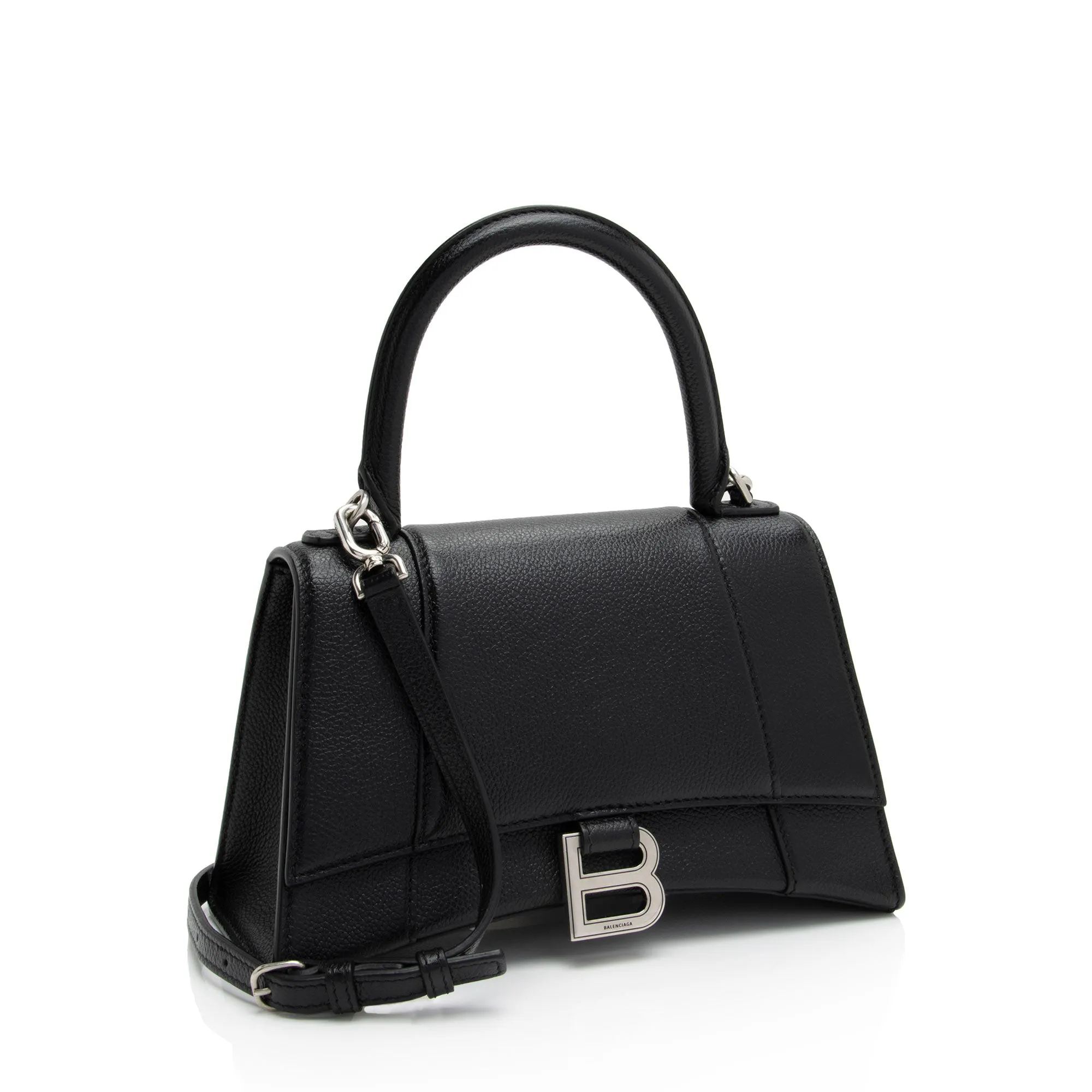 Balenciaga Grained Calfskin Hourglass Small Top Handle