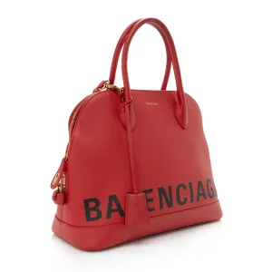 Balenciaga Grained Calfskin Ville Medium Top Handle Bag