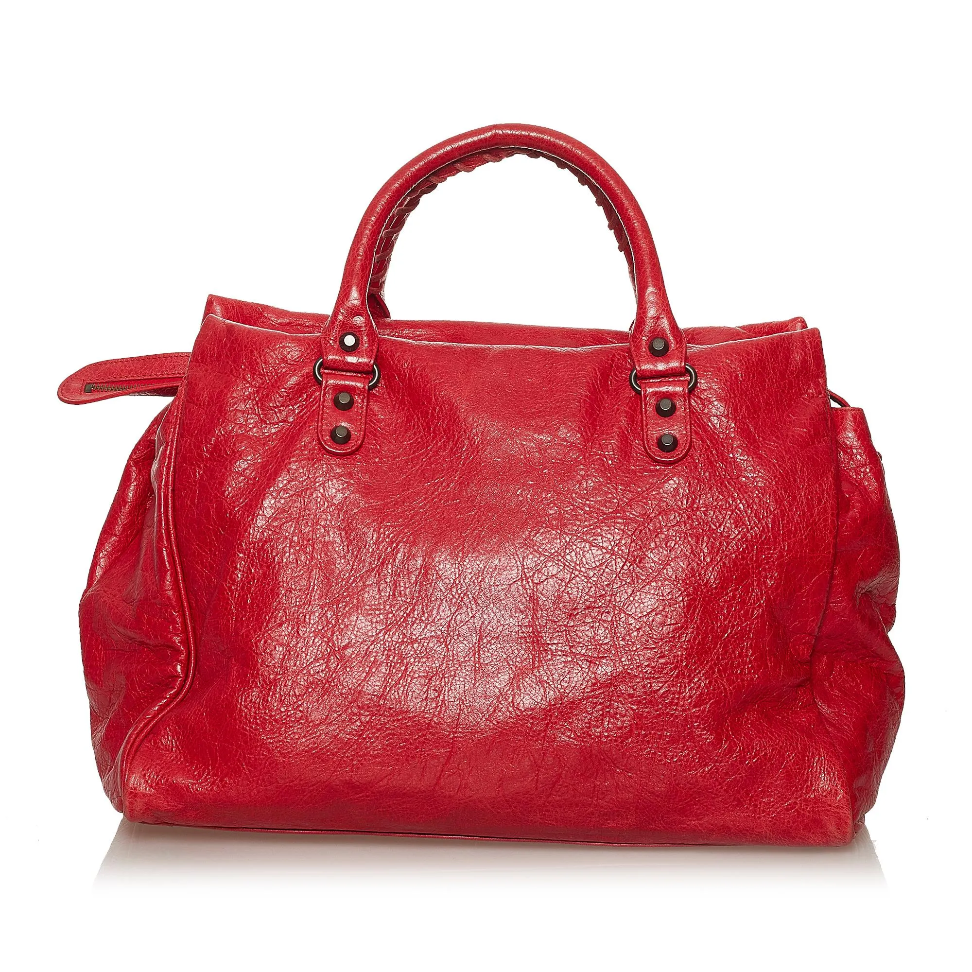 Balenciaga Large Sunday Lambskin Leather Tote