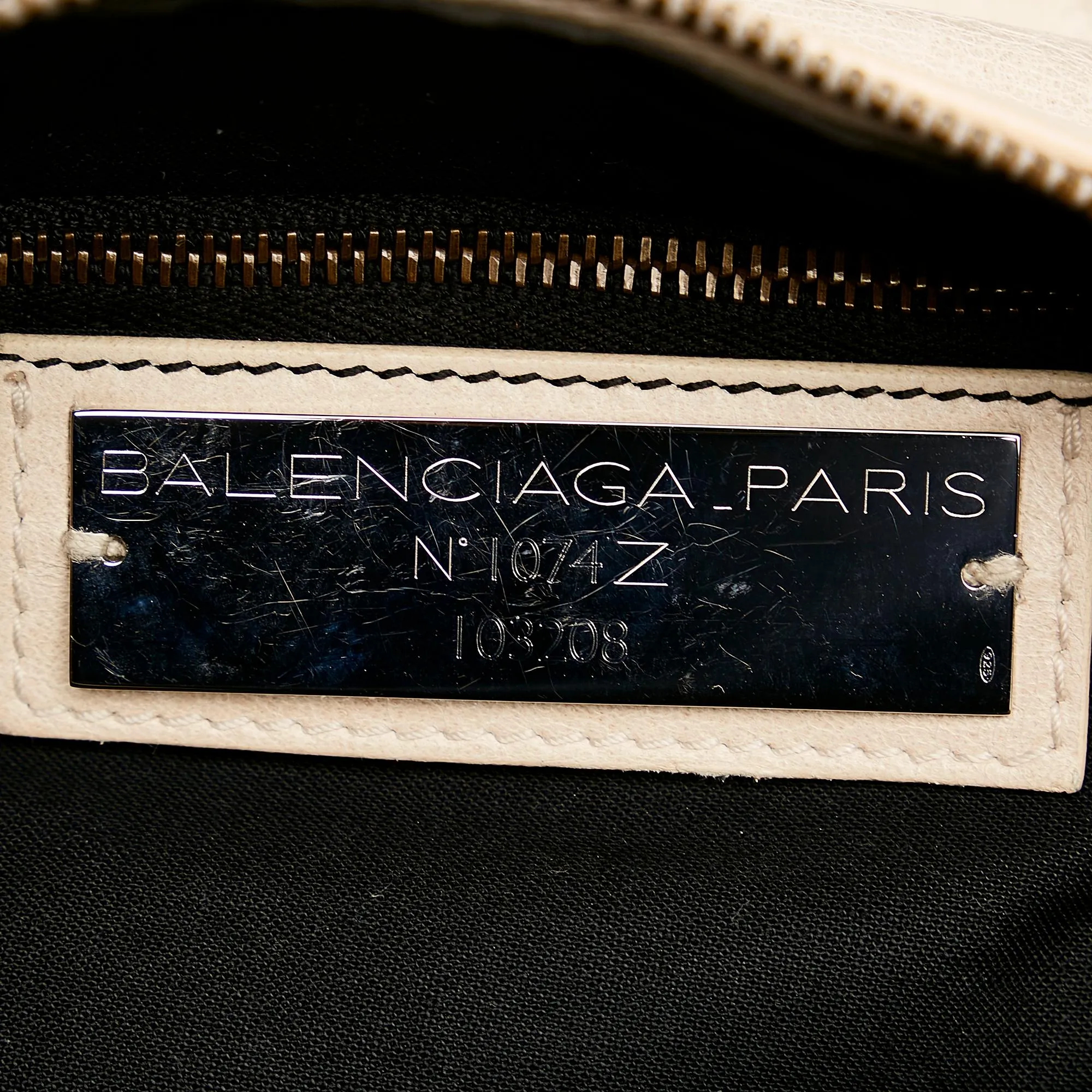 Balenciaga Motocross Classic City Lambskin Leather Satchel