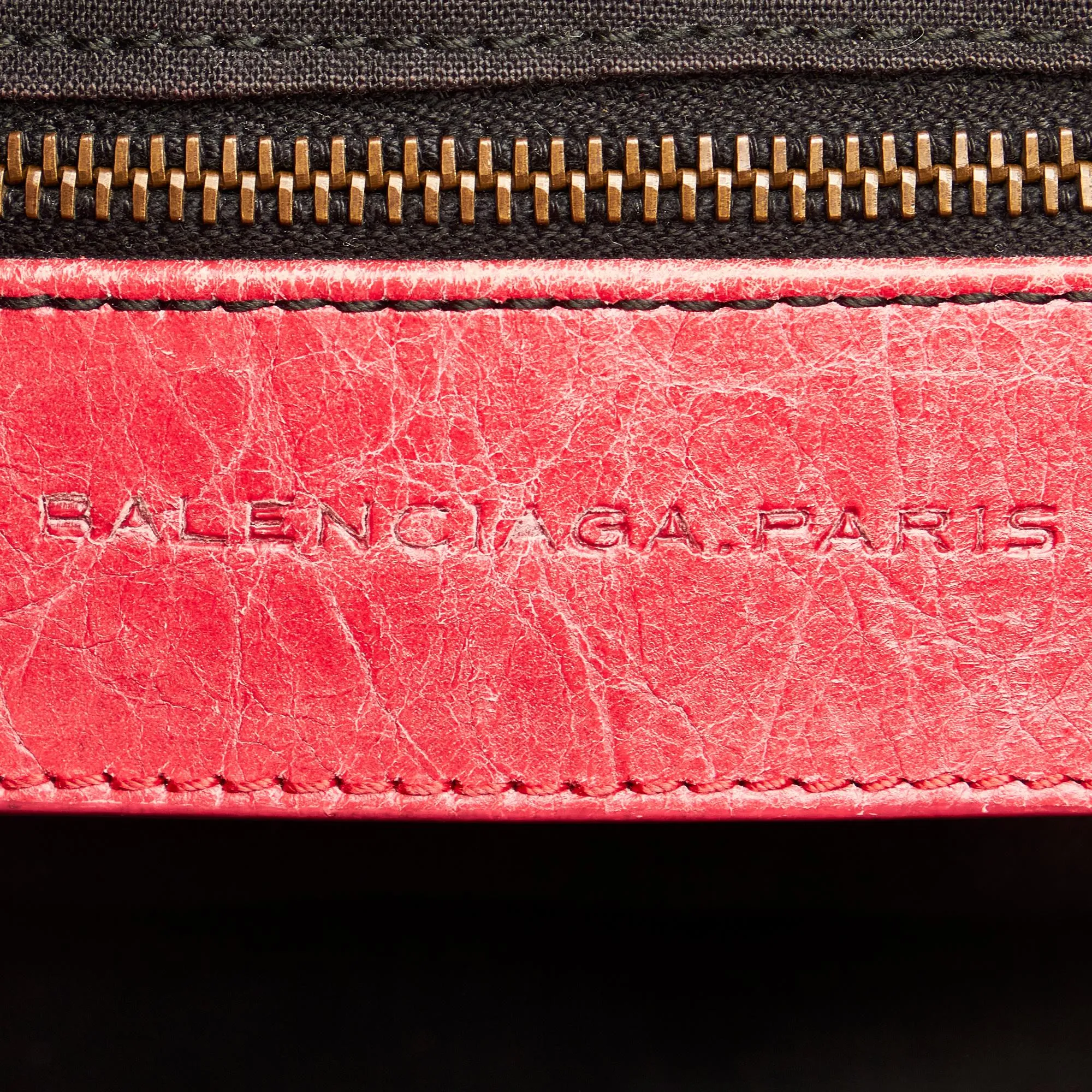 Balenciaga Motocross Classic Town Leather Satchel