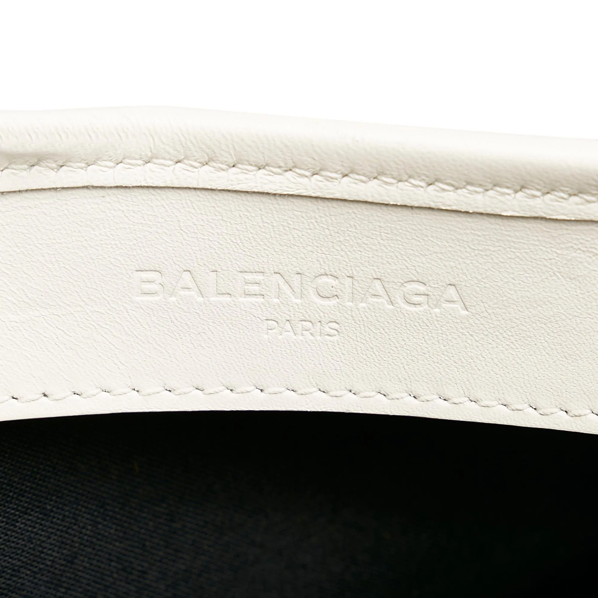 Balenciaga Navy Cabas S Canvas Tote Bag