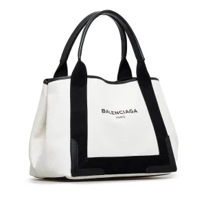 Balenciaga Navy Cabas S Tote