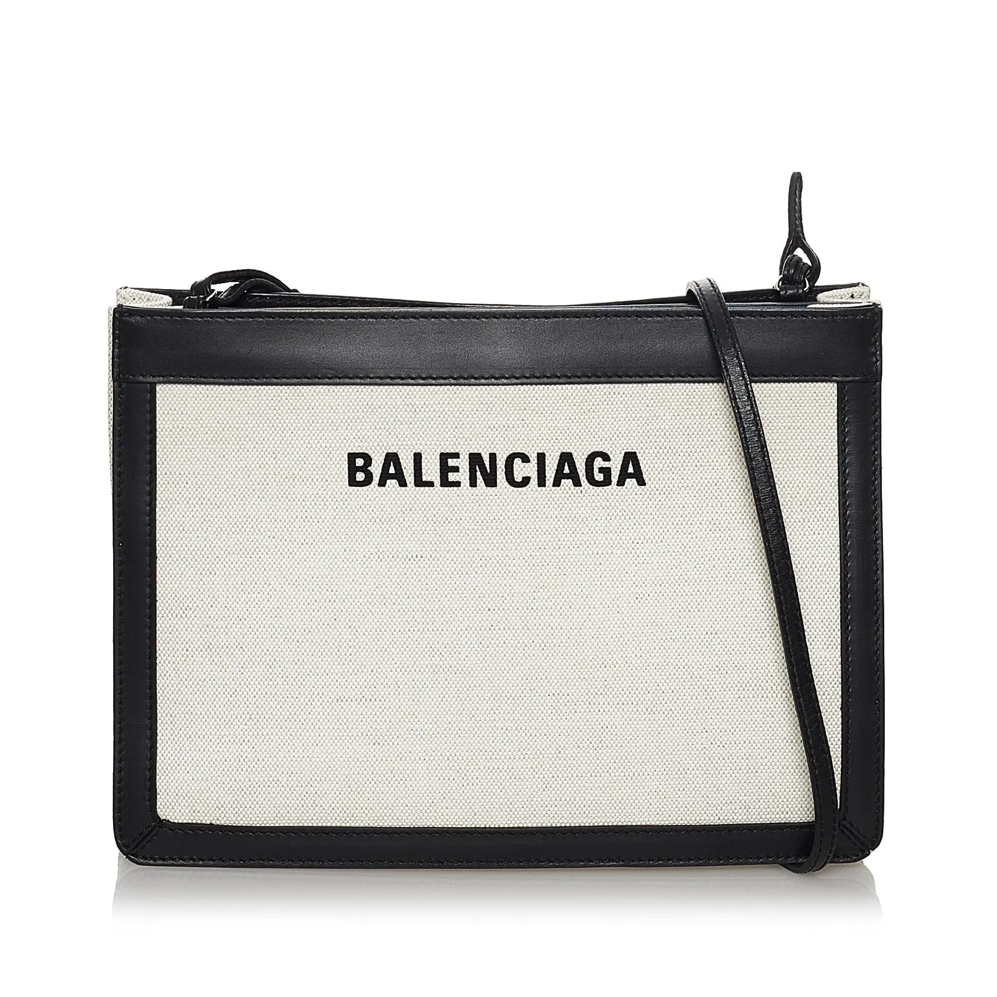 Balenciaga Navy Pochette S Canvas Crossbody Bag