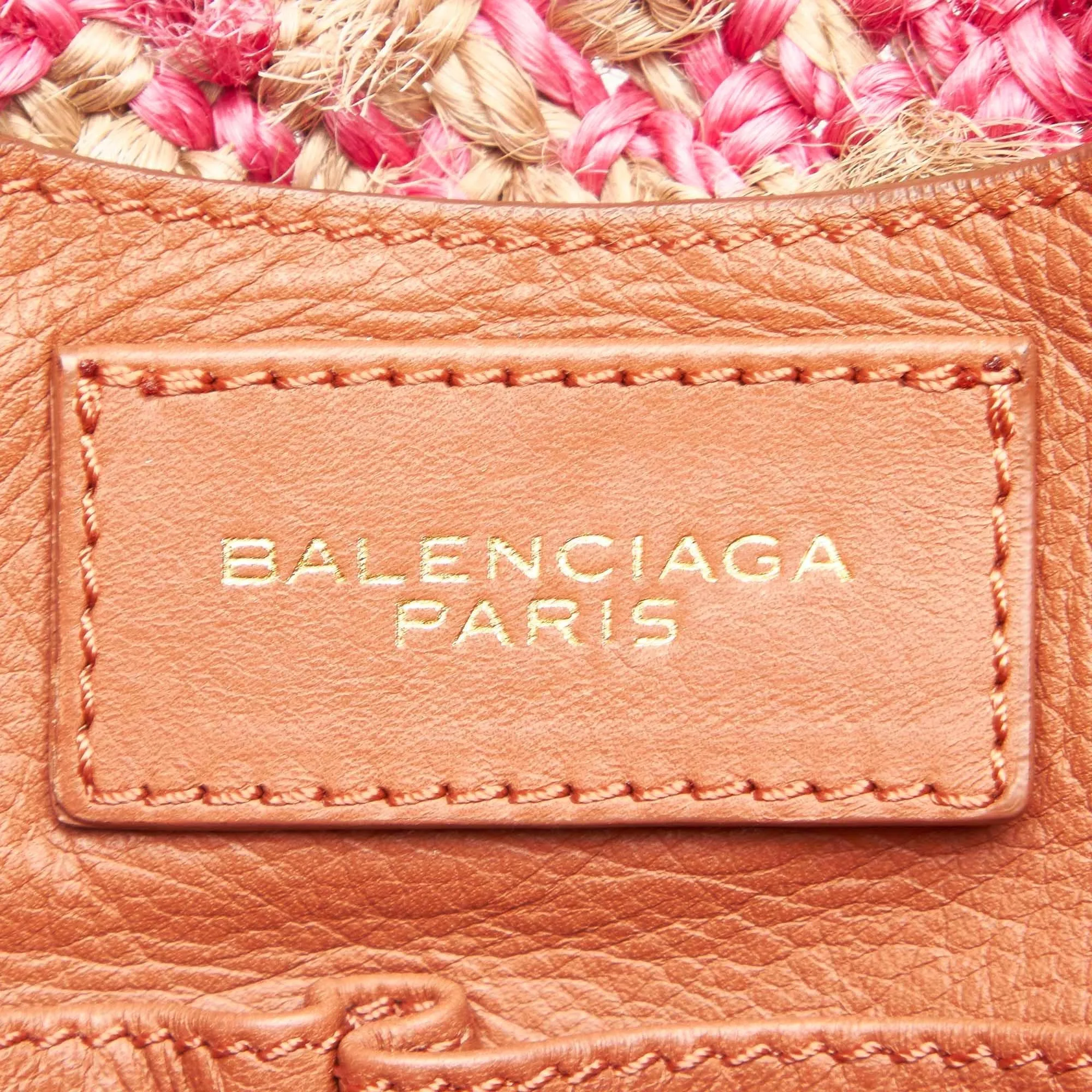 Balenciaga Panier Raffia Tote Bag