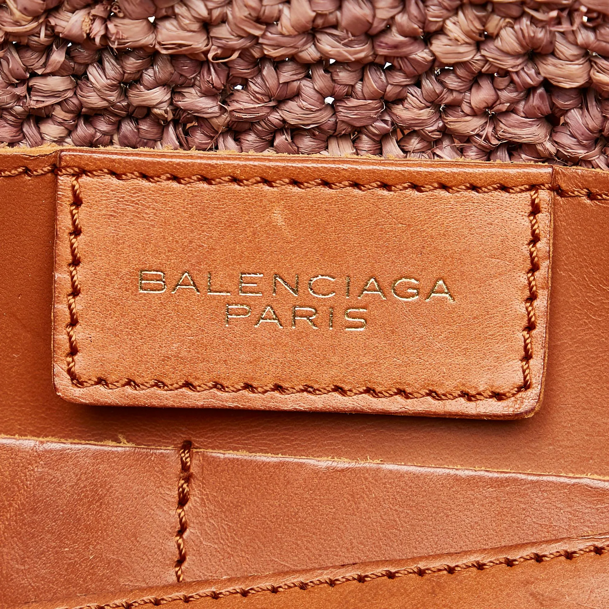 Balenciaga Panier Raffia Tote Bag