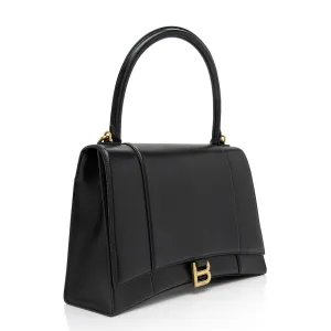 Balenciaga Shiny Calfskin Hourglass Medium Satchel