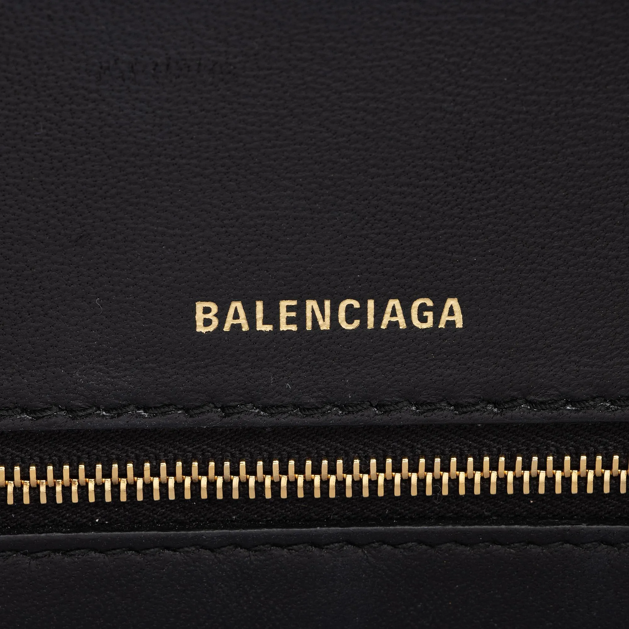 Balenciaga Shiny Calfskin Hourglass Medium Satchel