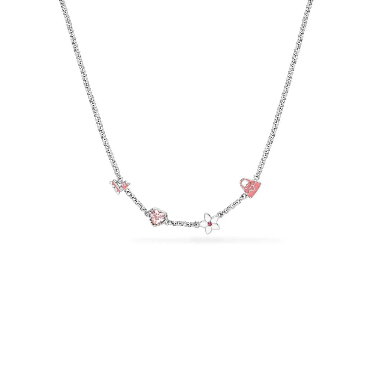 Barbie Fixed Charm Necklace (Silver)