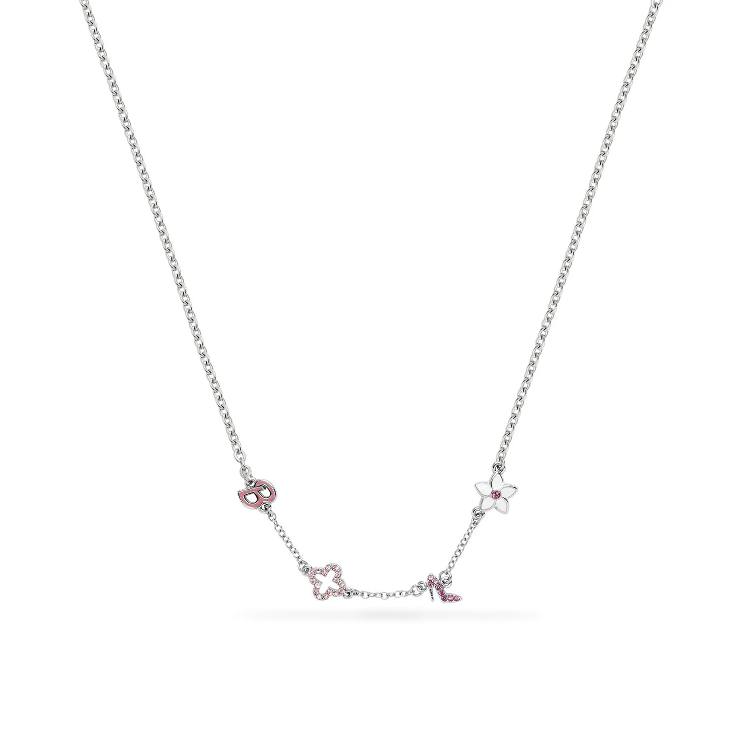 Barbie Fixed Charm Necklace (Silver)