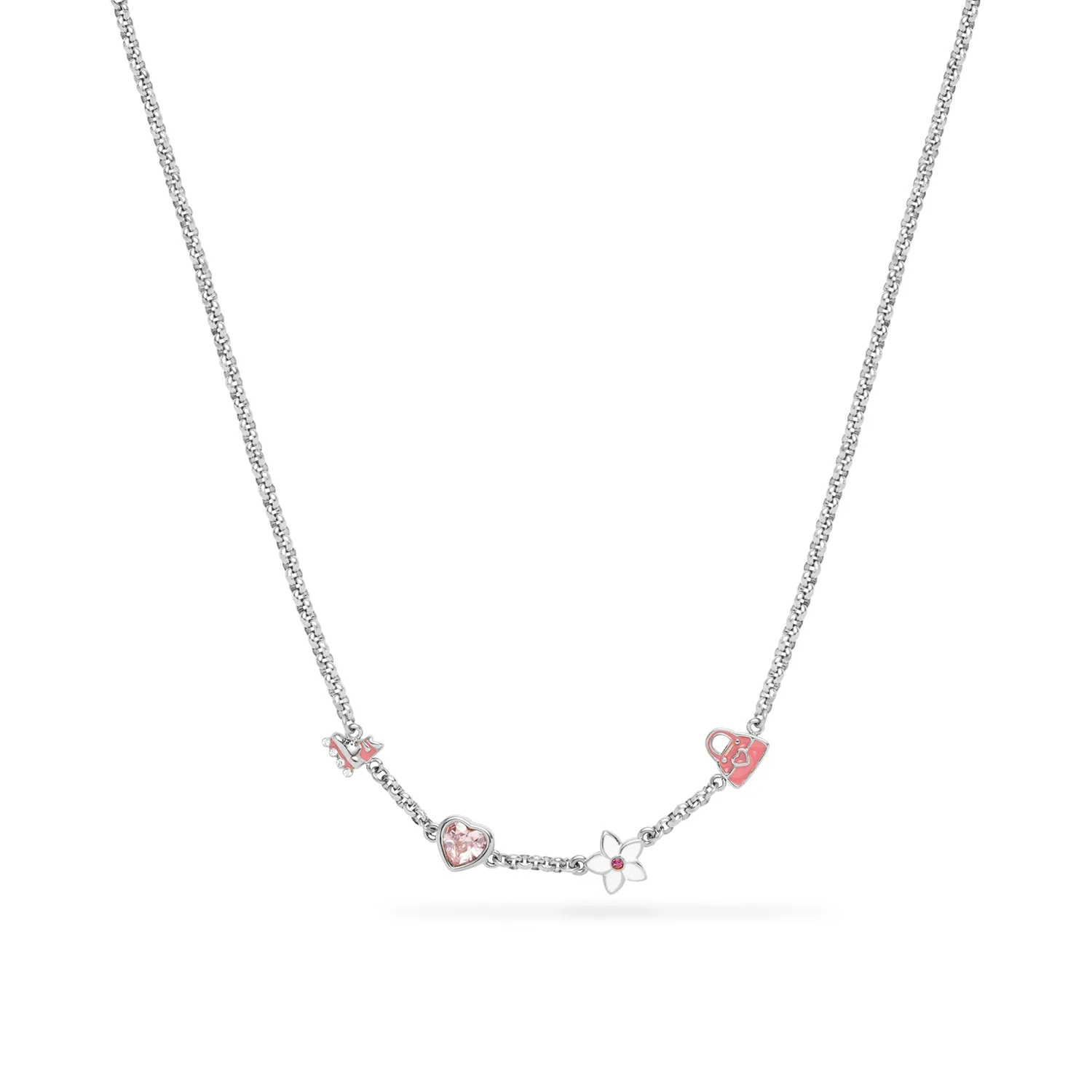 Barbie Fixed Charm Necklace (Silver)