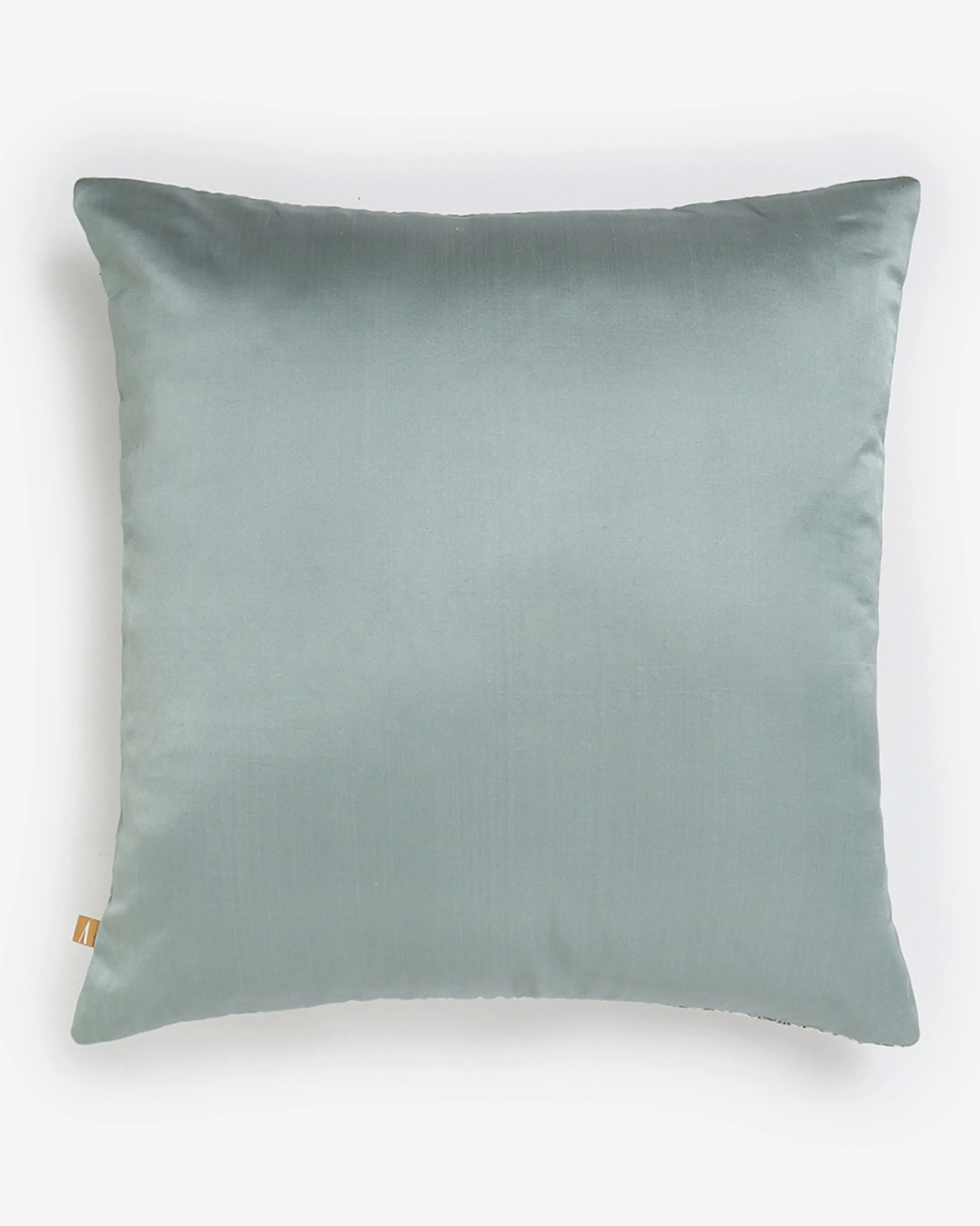 Blue Flower Gyasar Silk Cushion Cover