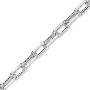 Bulk / Spooled Elongated Diamond Cut Cable Chain in Sterling Silver (1.80 mm - 2.50 mm)