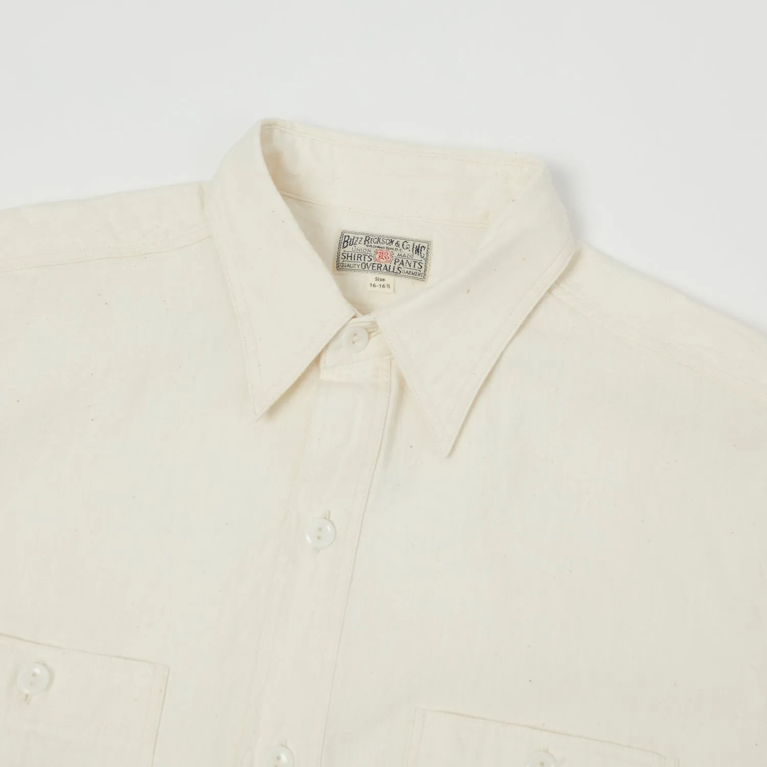 Buzz Rickson's Chambray Work Shirt - White