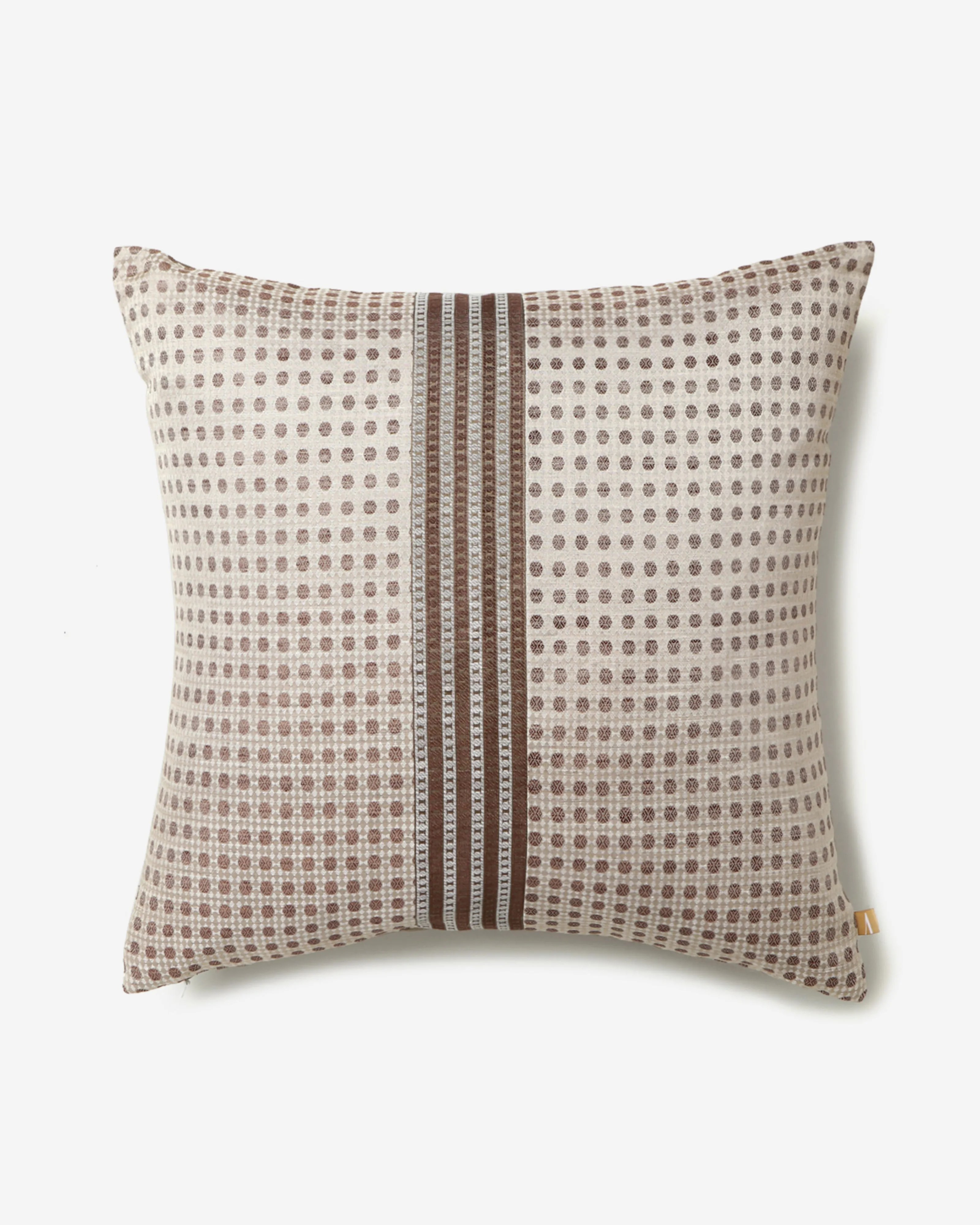 Chettinad Tanchoi Silk Linen Cushion Cover