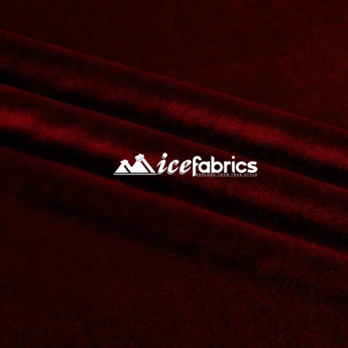 Cranberry Luxury Stretch Velvet Fabric _ Spandex Fabric