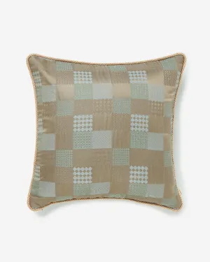 Cube Satin Brocade Silk Cotton Cushion Cover