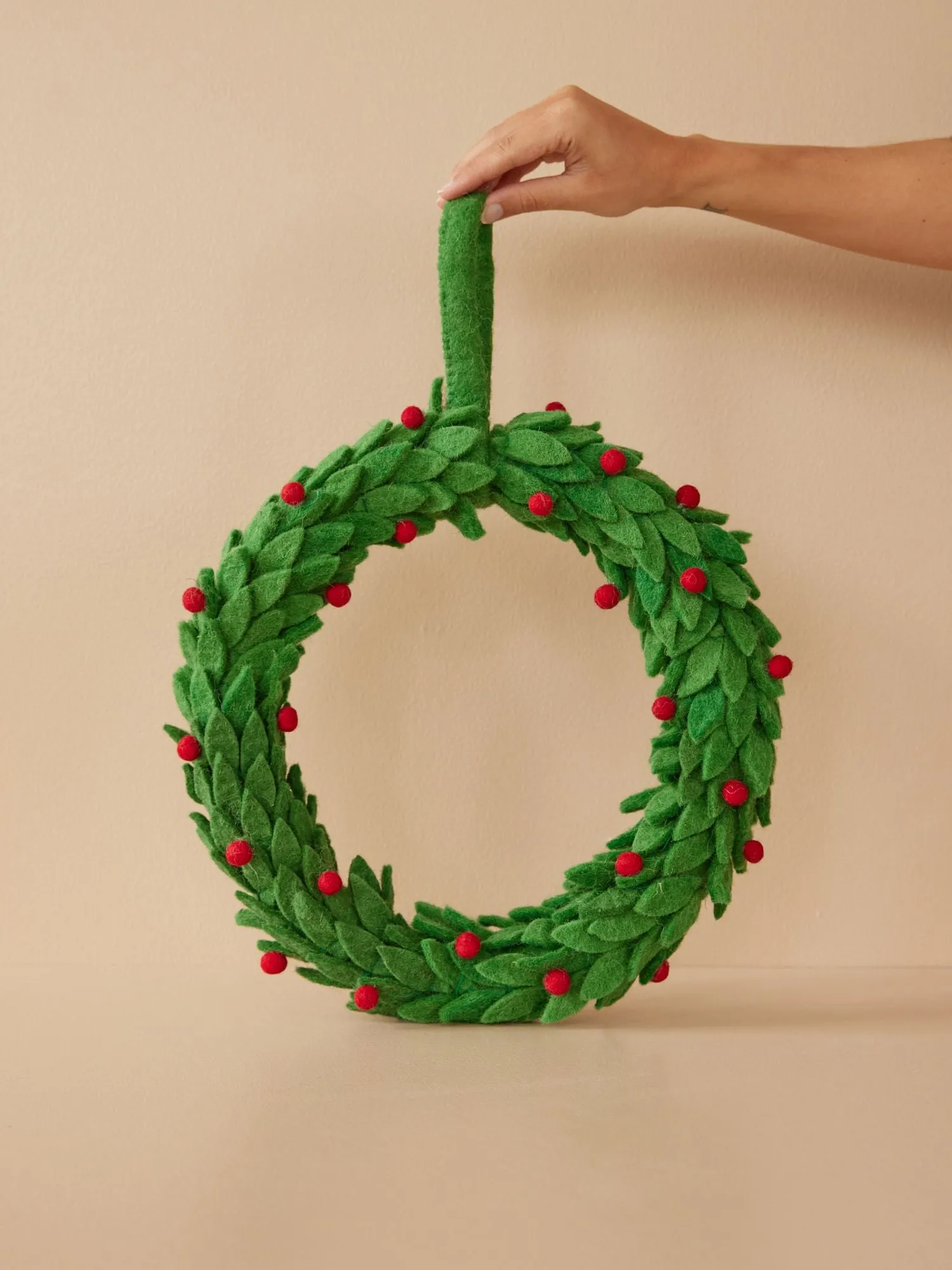 Fabric Christmas Ornament - Green