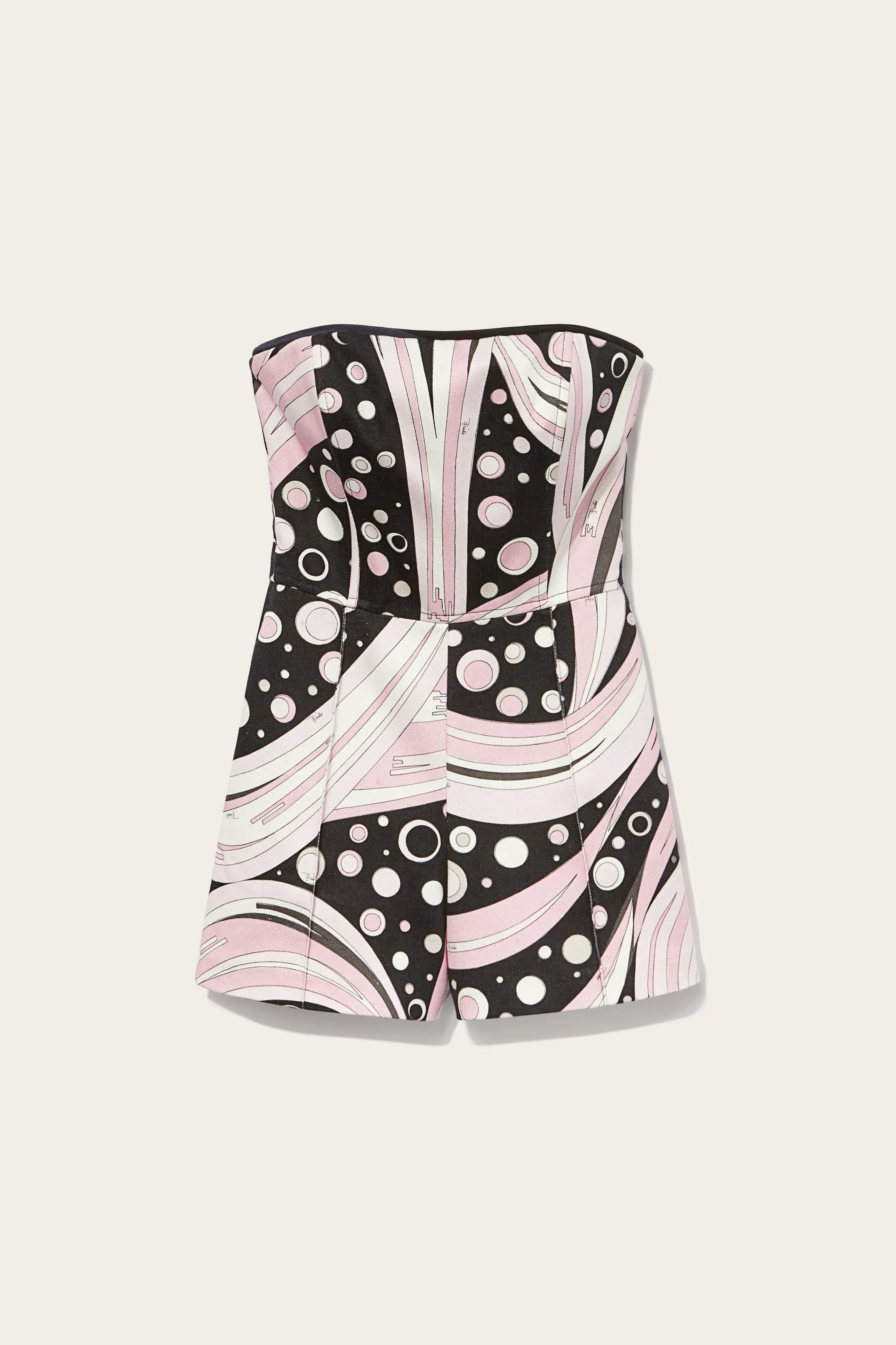 Fontane-Print Bandeau Playsuit