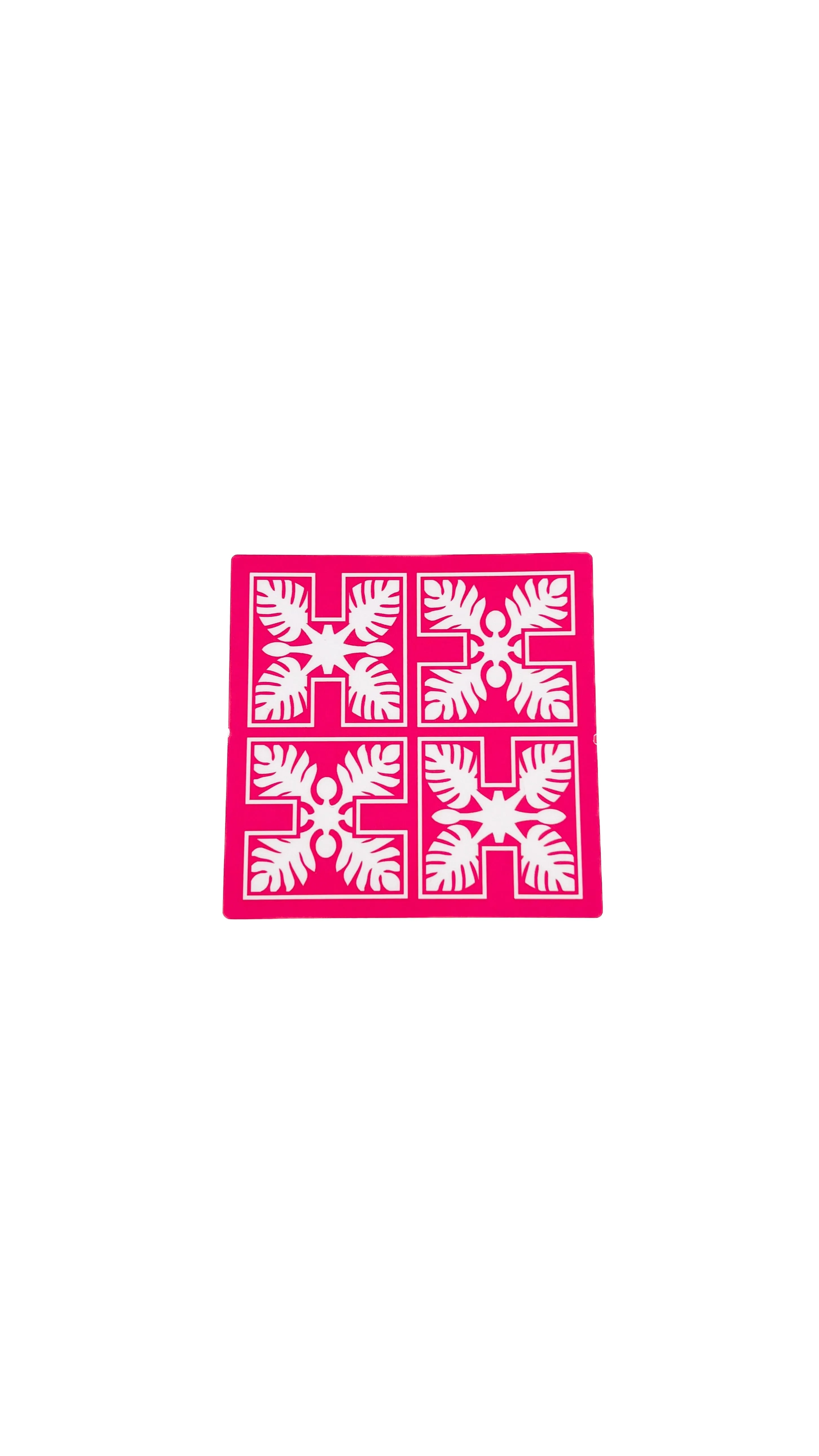 FULL COLOR STICKER - QUILT LOGO PINK