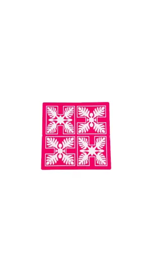 FULL COLOR STICKER - QUILT LOGO PINK