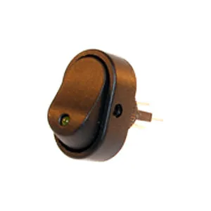 LED Illuminated ON/OFF Rocker Switch - Rounded