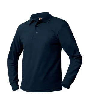 Long Sleeve Polo Shirt - Washington Heights - Navy