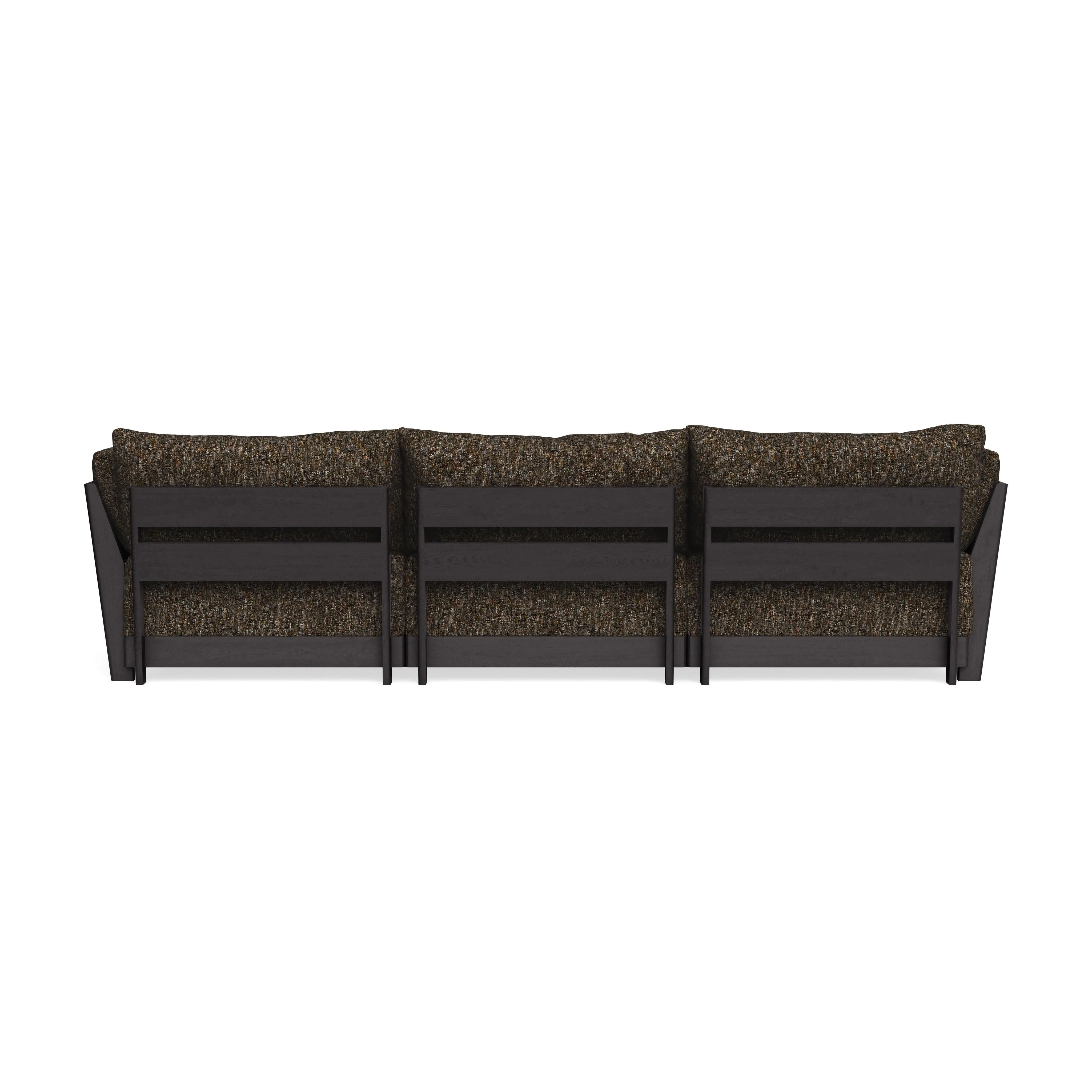 Modular Bondi Black 3-Seater U-Sectional in Phantom | Memory Foam Blend