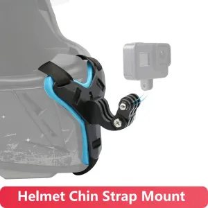 Motorcycle Helmet Chin Strap Mount for GoPro Hero Series and More Action Cameras