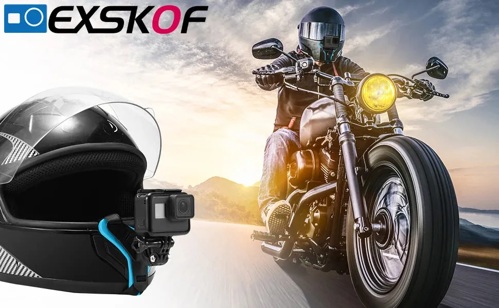 Motorcycle Helmet Chin Strap Mount for GoPro Hero Series and More Action Cameras