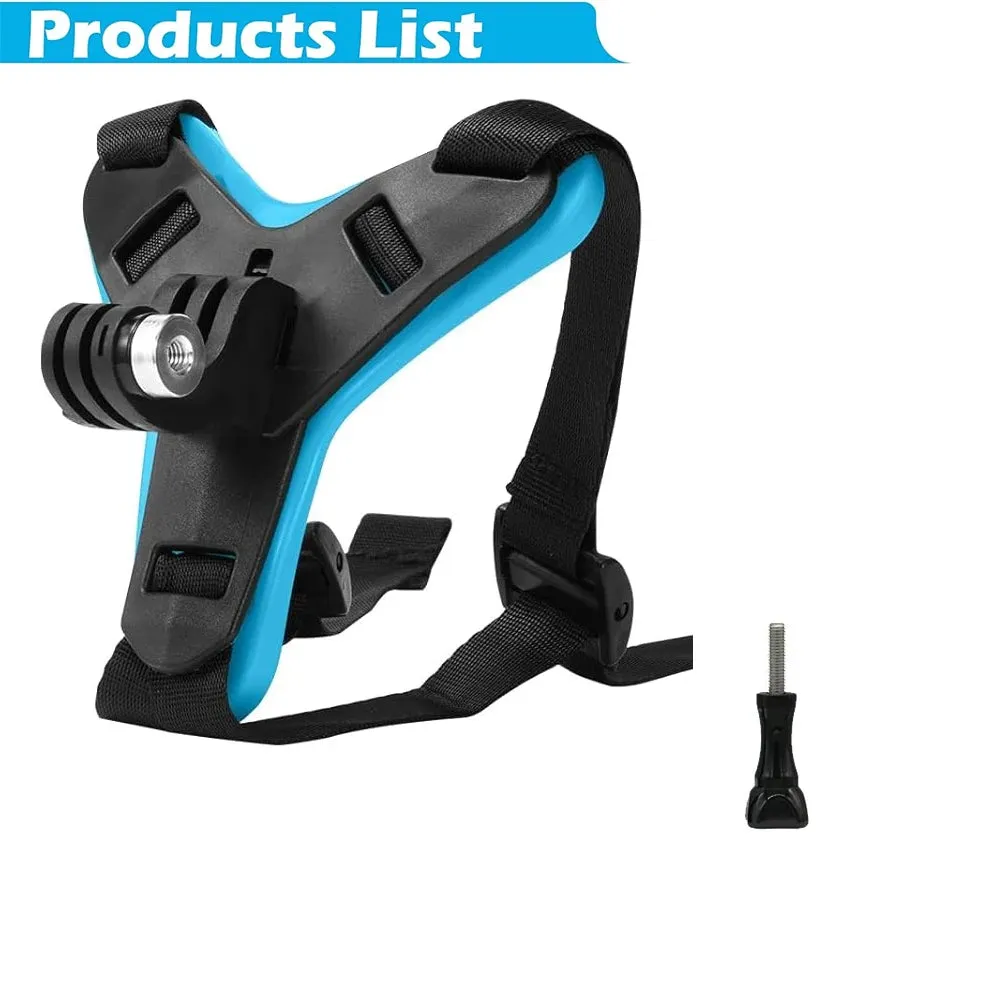 Motorcycle Helmet Chin Strap Mount for GoPro Hero Series and More Action Cameras