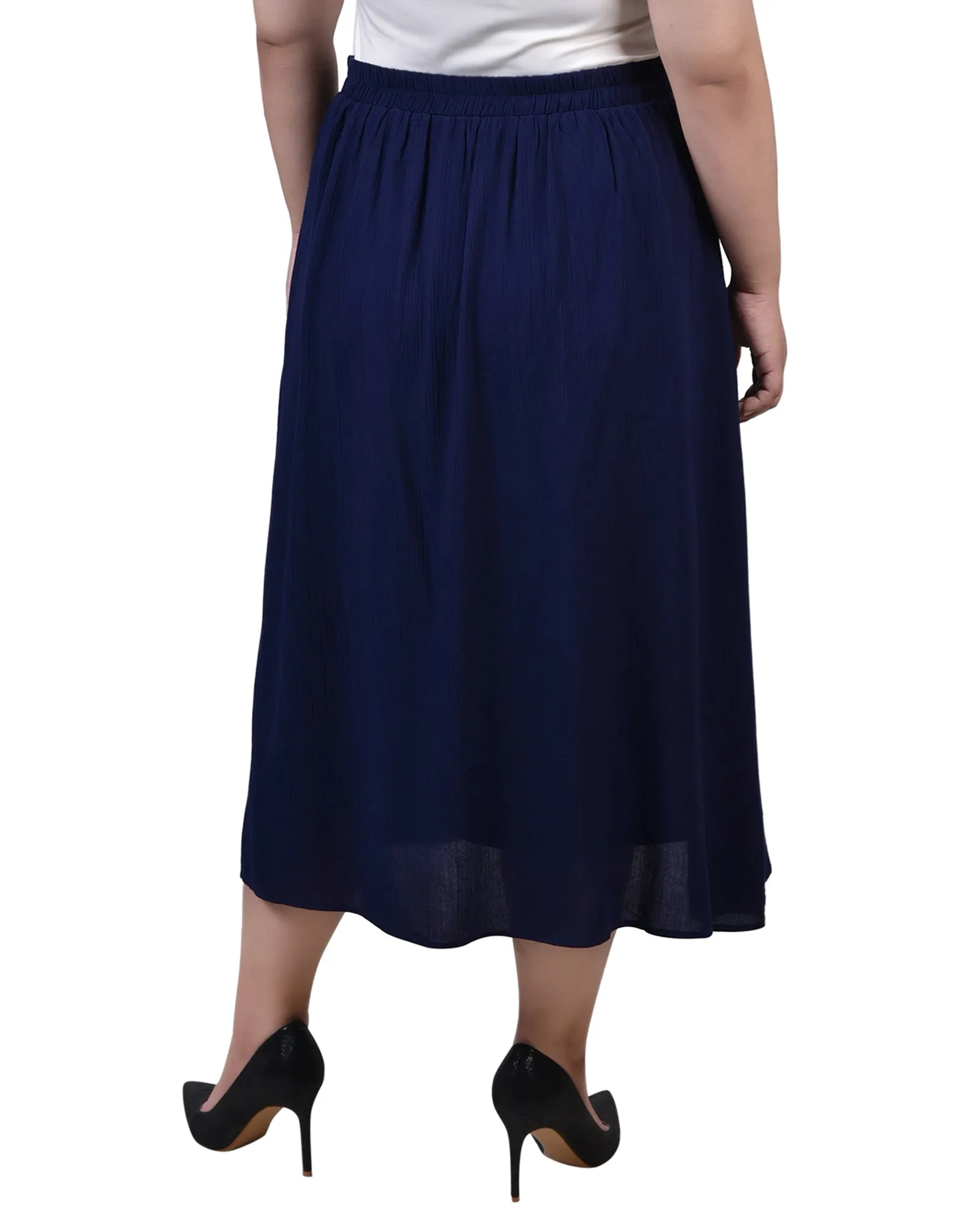 Plus Size Knee Length A Line Skirt