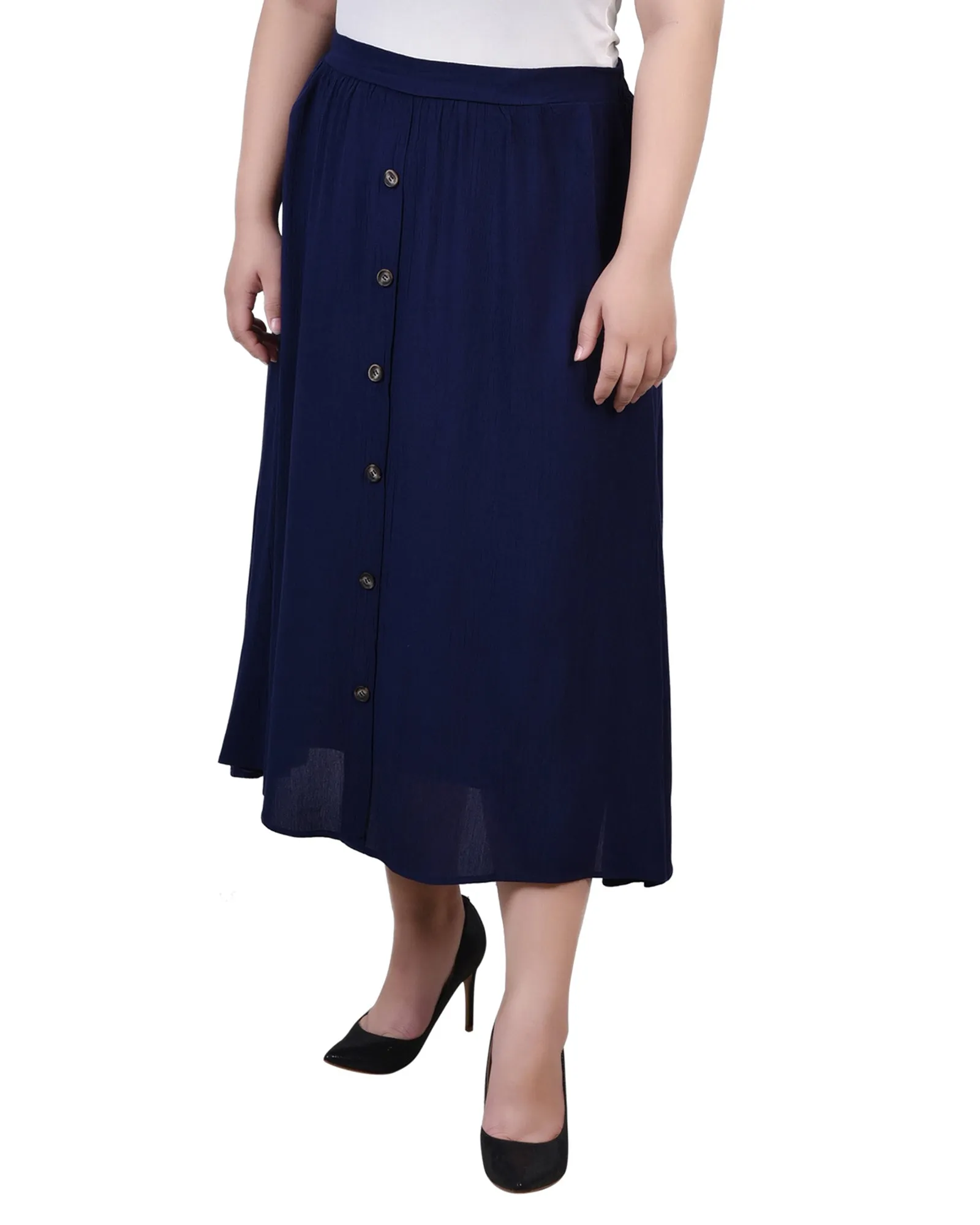 Plus Size Knee Length A Line Skirt