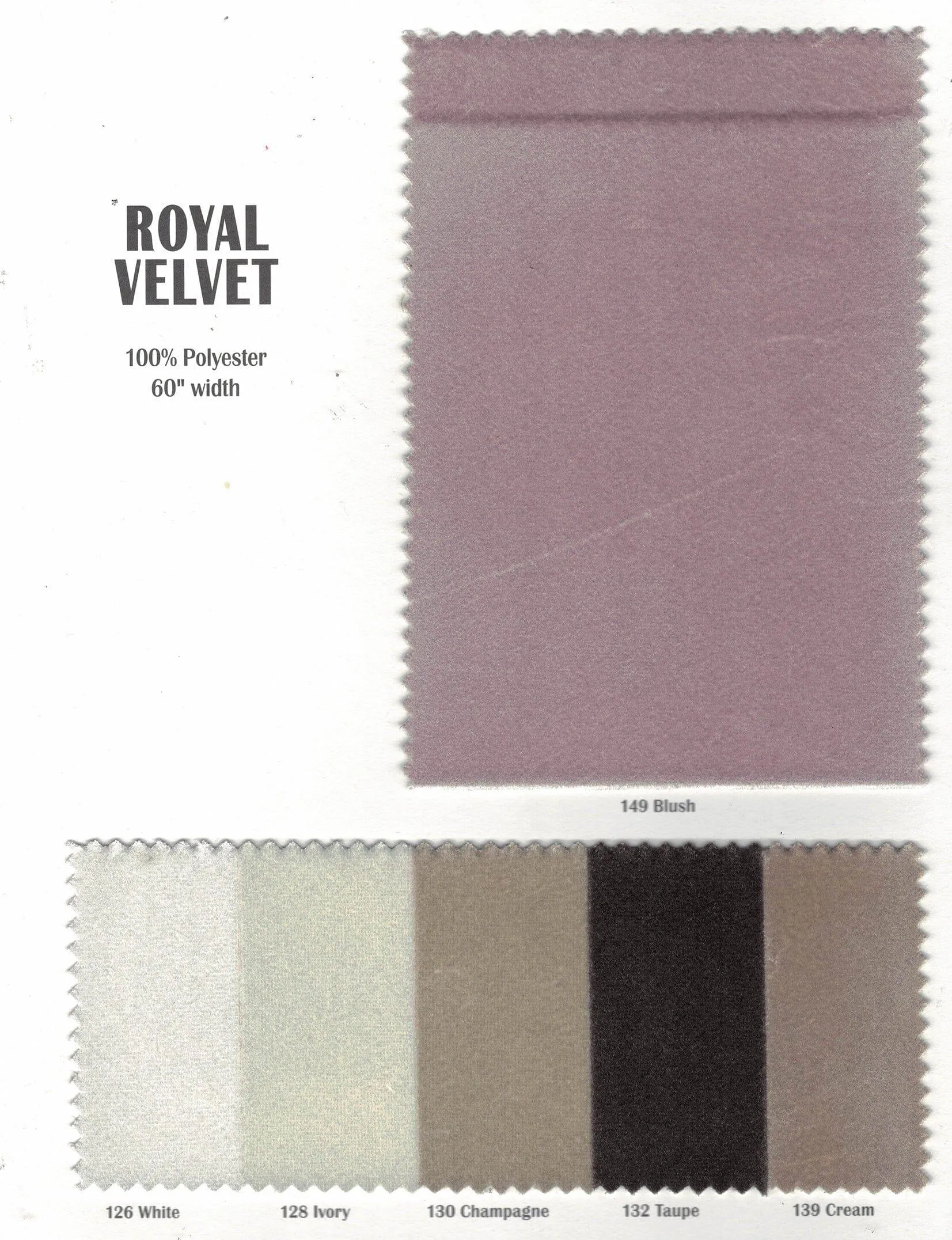 Royal Velvet Fabric - Soft and Plush Non Stretch Velvet Fabric - 60&#34; Wide - Apparel, Decor, Drapery and Upholstery Weight - Multiple Colors - Sample Swatch