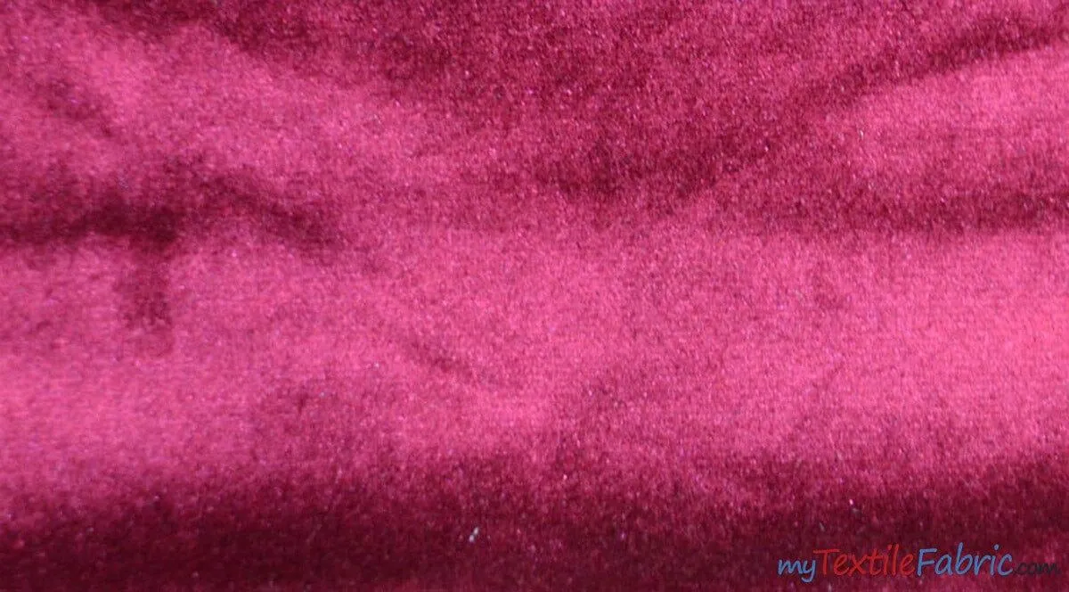 Royal Velvet Fabric - Soft and Plush Non Stretch Velvet Fabric - 60&#34; Wide - Apparel, Decor, Drapery and Upholstery Weight - Multiple Colors - Sample Swatch