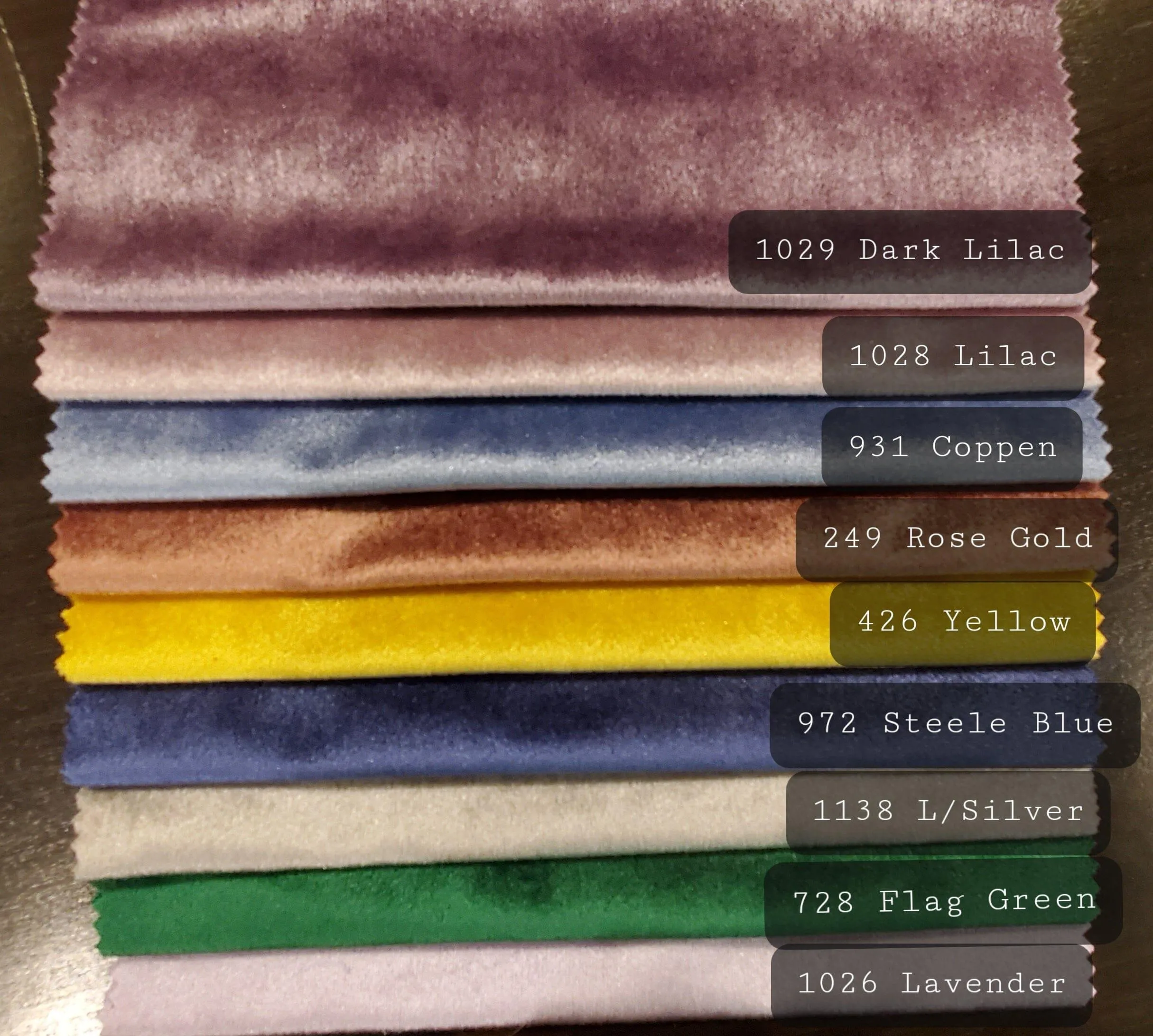 Royal Velvet Fabric - Soft and Plush Non Stretch Velvet Fabric - 60&#34; Wide - Apparel, Decor, Drapery and Upholstery Weight - Multiple Colors - Sample Swatch