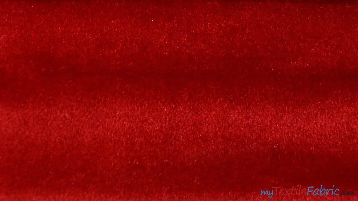 Royal Velvet Fabric - Soft and Plush Non Stretch Velvet Fabric - 60&#34; Wide - Apparel, Decor, Drapery and Upholstery Weight - Multiple Colors - Sample Swatch