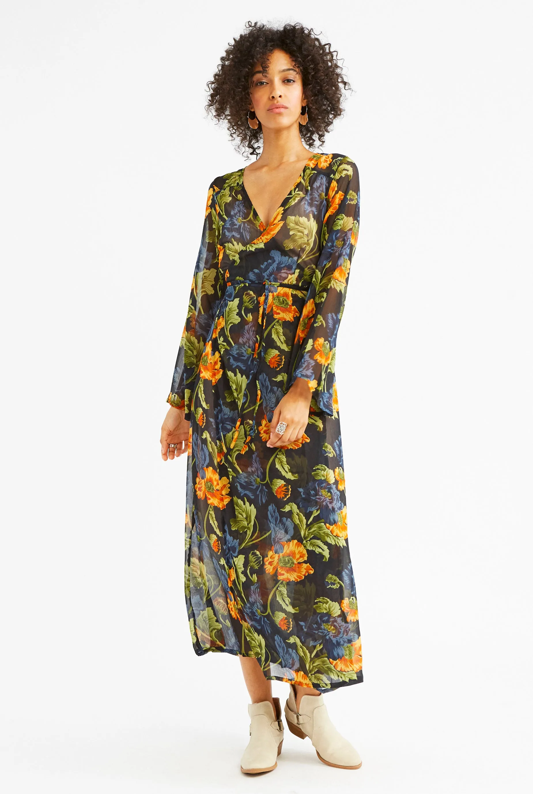 Stevie Chiffon Wrap Dress