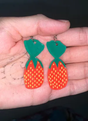 Strawberry Granny Candy Earrings