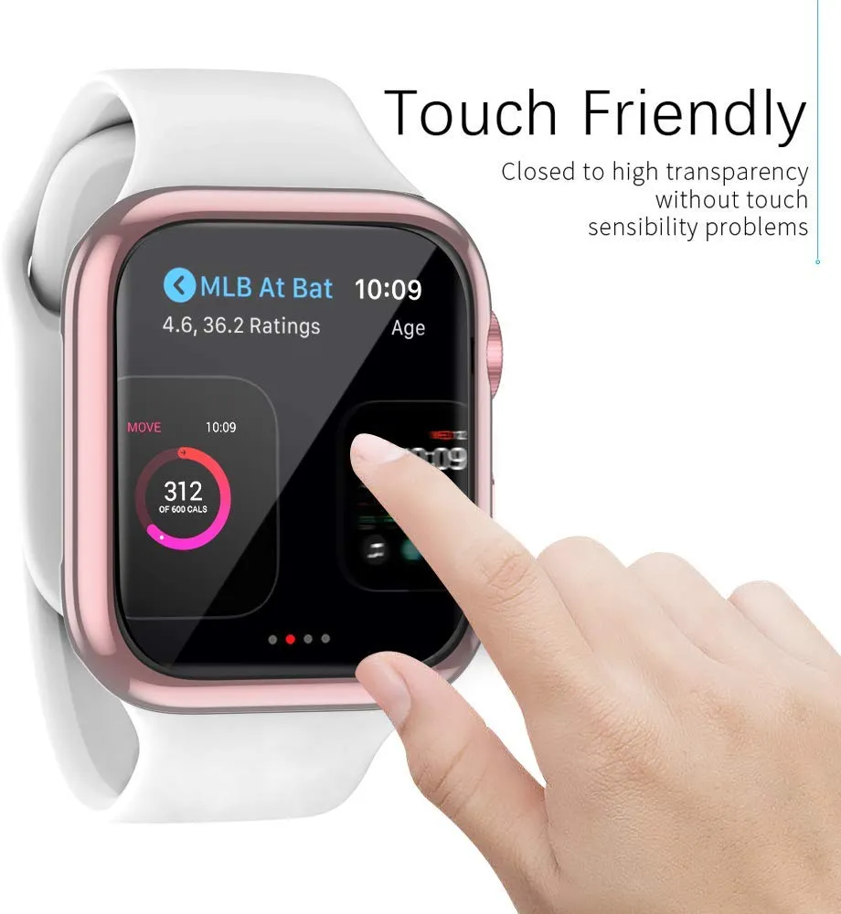 Transparent Case Bumper Screen Protector for Apple Watch Series