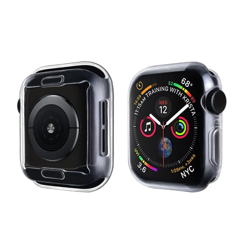 Transparent Case Bumper Screen Protector for Apple Watch Series