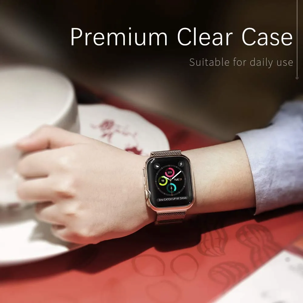 Transparent Case Bumper Screen Protector for Apple Watch Series