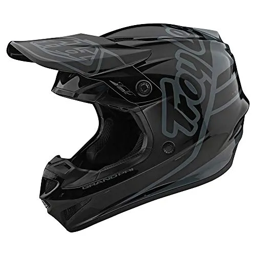 Troy Lee Designs GP Anarchy Youth Offroad Motocross Motorcycle Dirt Bike ATV Powersports Dual Sport Racing Full Face Helmets Lightweight Ventilated Youth Boys Girls - Black/Gray, Y-Large