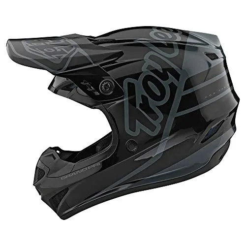 Troy Lee Designs GP Anarchy Youth Offroad Motocross Motorcycle Dirt Bike ATV Powersports Dual Sport Racing Full Face Helmets Lightweight Ventilated Youth Boys Girls - Black/Gray, Y-Large